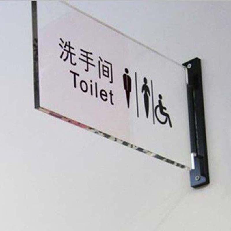 Transparent acrylic toilet plate