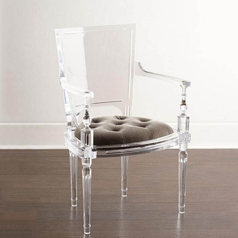 Transparent acrylic chair