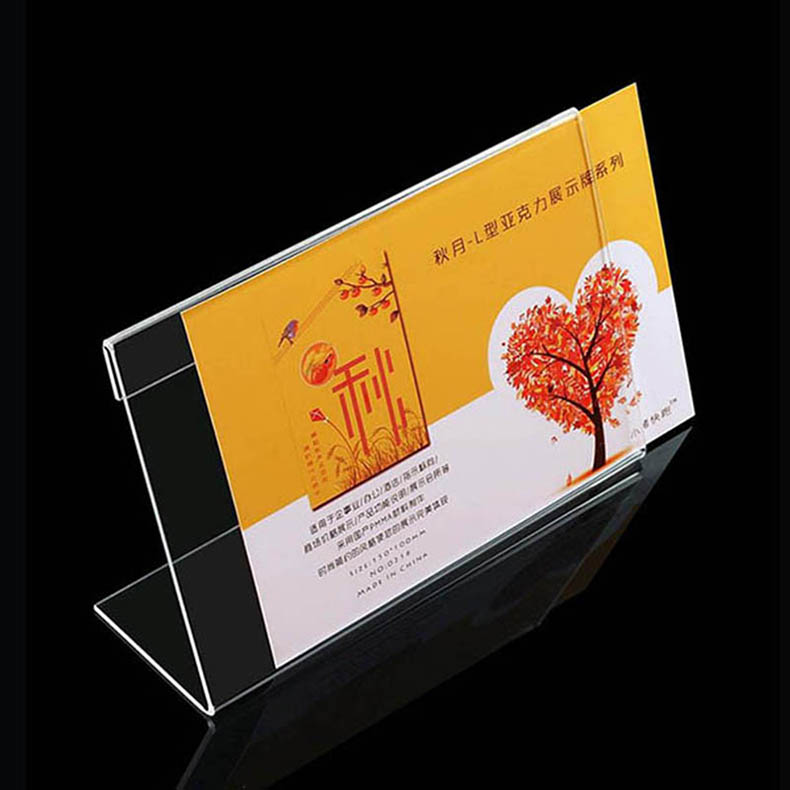 Customized acrylic table card