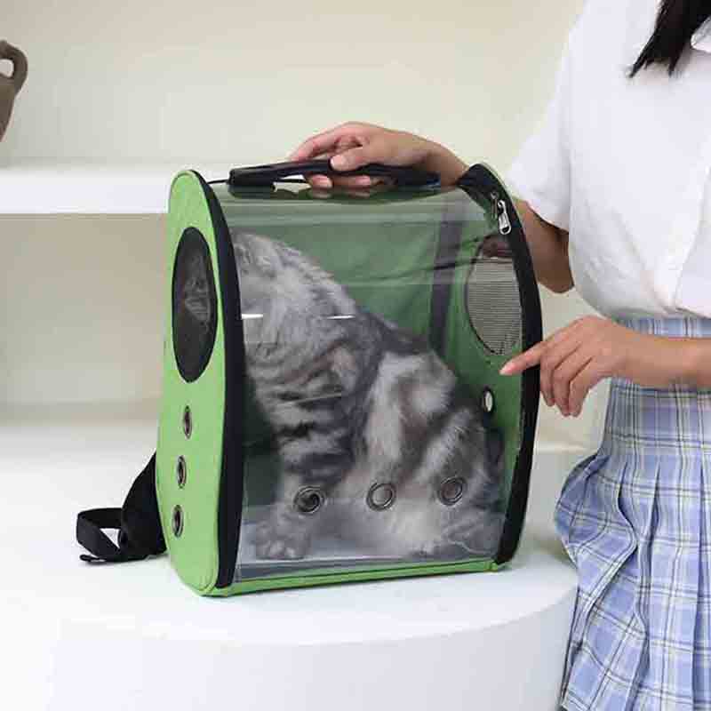 Custom pvc fabric pet house backpack for kittens and puppies