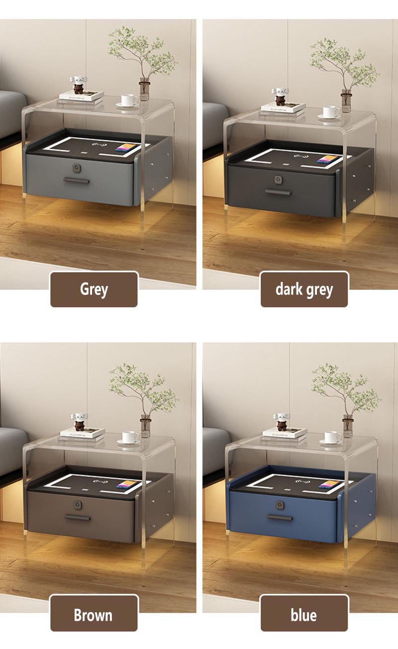 smart acrylic bedside table smart acrylic bedside table