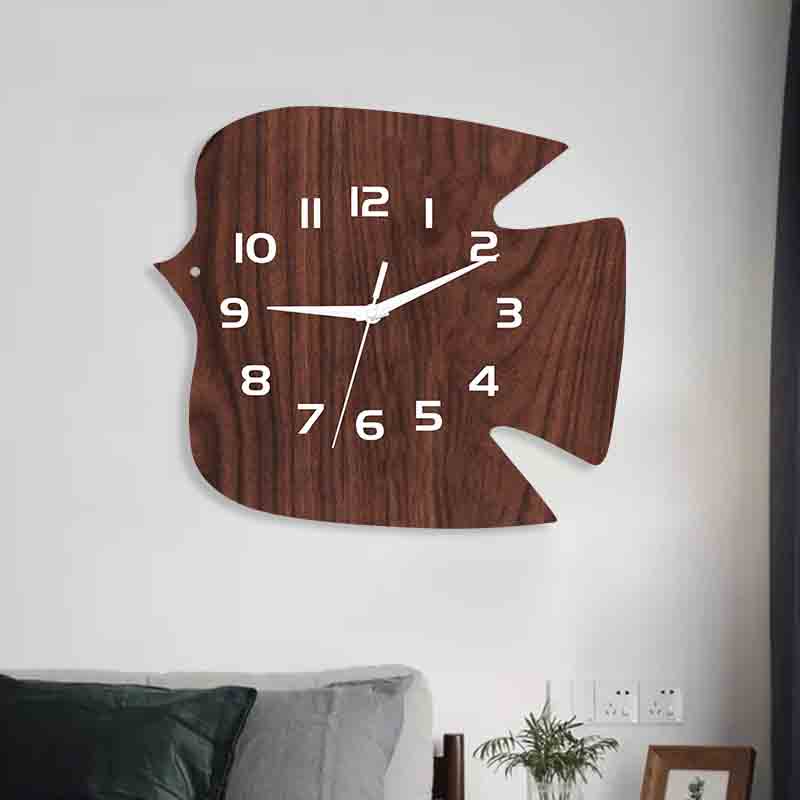 acrylic wall clock with fish pattern acrylic wall clock with fish pattern