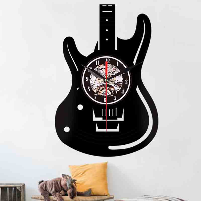Guitar Shape Acrylic Wall Clock Guitar Shape Acrylic Wall Clock
