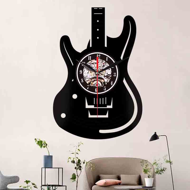 Guitar Shape Acrylic Wall Clock Guitar Shape Acrylic Wall Clock
