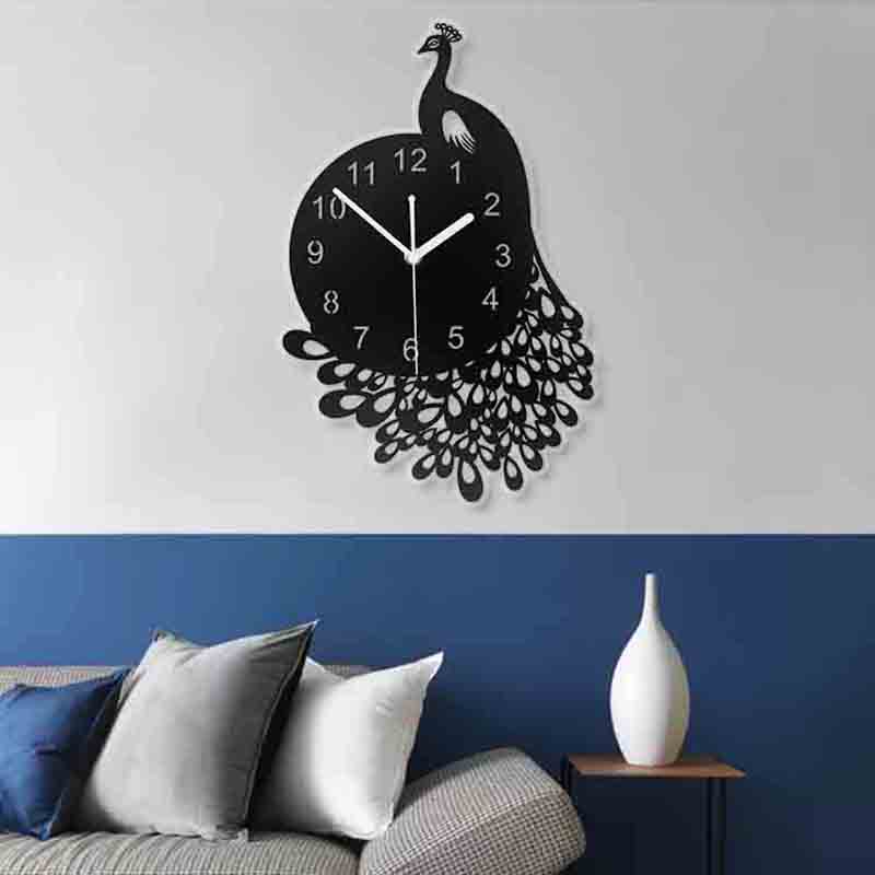 Peacock Pattern Wall Clock Peacock Pattern Wall Clock