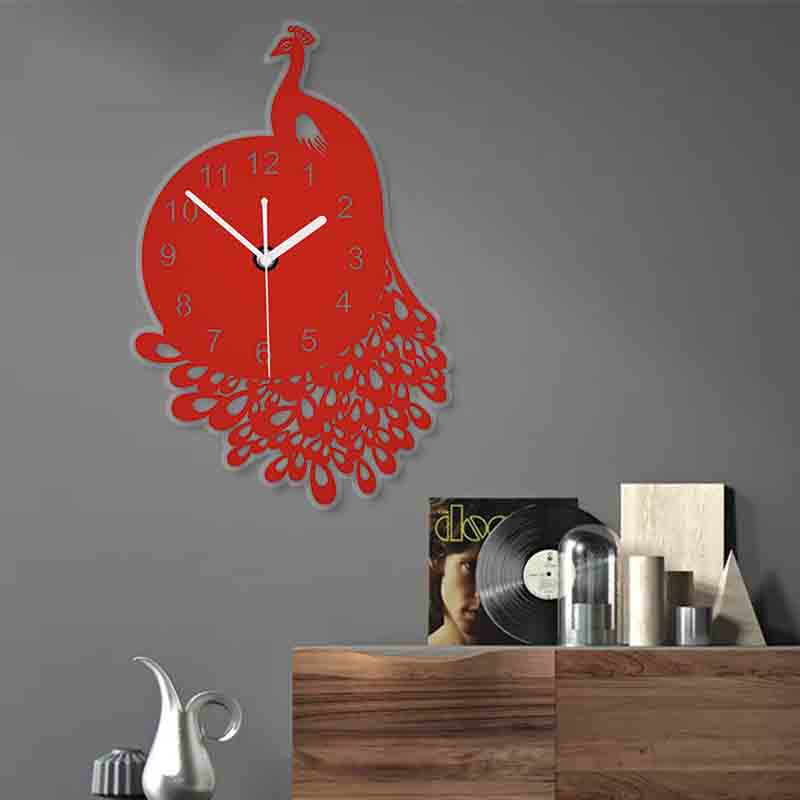 Peacock Pattern Wall Clock Peacock Pattern Wall Clock