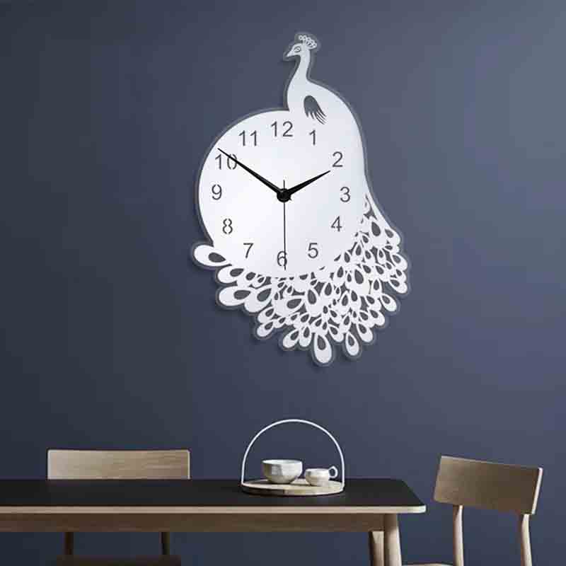 Peacock Pattern Wall Clock Peacock Pattern Wall Clock