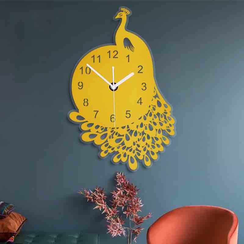 Peacock Pattern Wall Clock Peacock Pattern Wall Clock