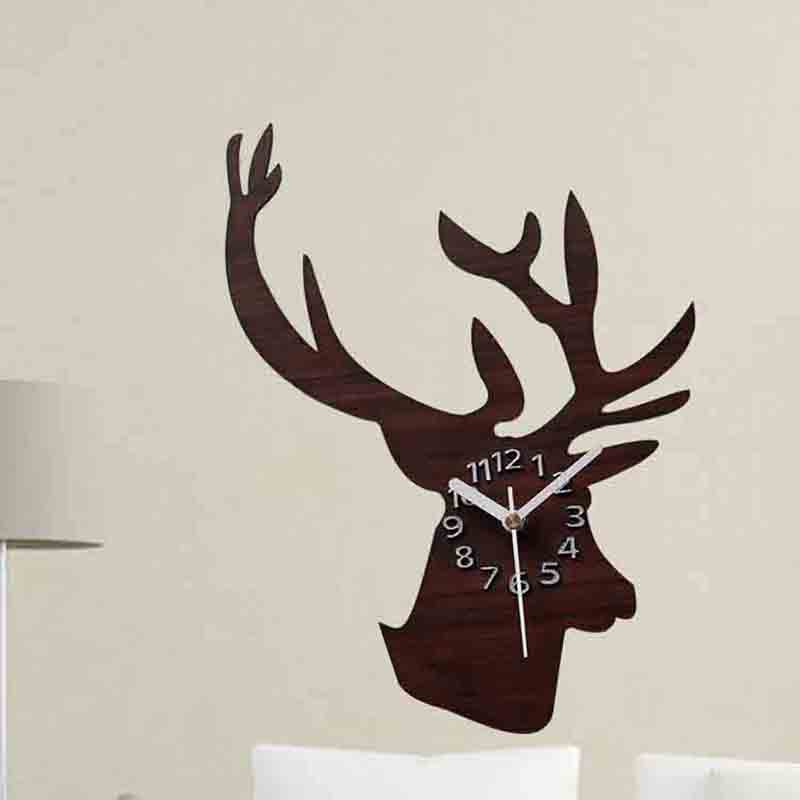 deer head shape acrylic wall clock deer head shape acrylic wall clock