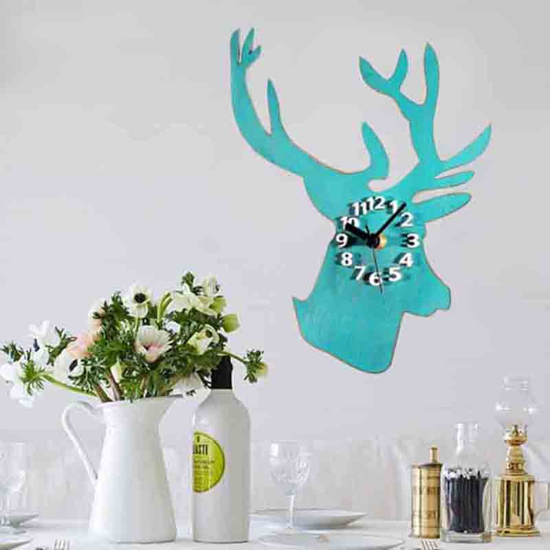 deer head shape acrylic wall clock deer head shape acrylic wall clock