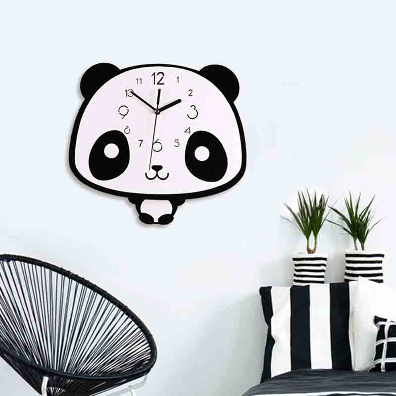 Big Head Panda Acrylic Wall Clock Big Head Panda Acrylic Wall Clock