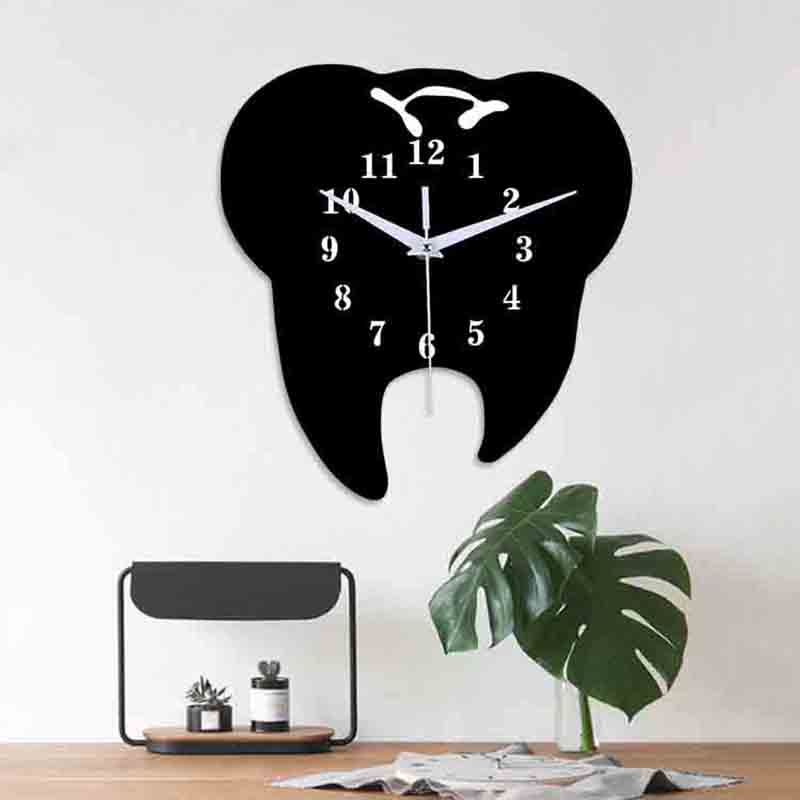 Custom Tooth Shape Acrylic Wall Clock Custom Tooth Shape Acrylic Wall Clock