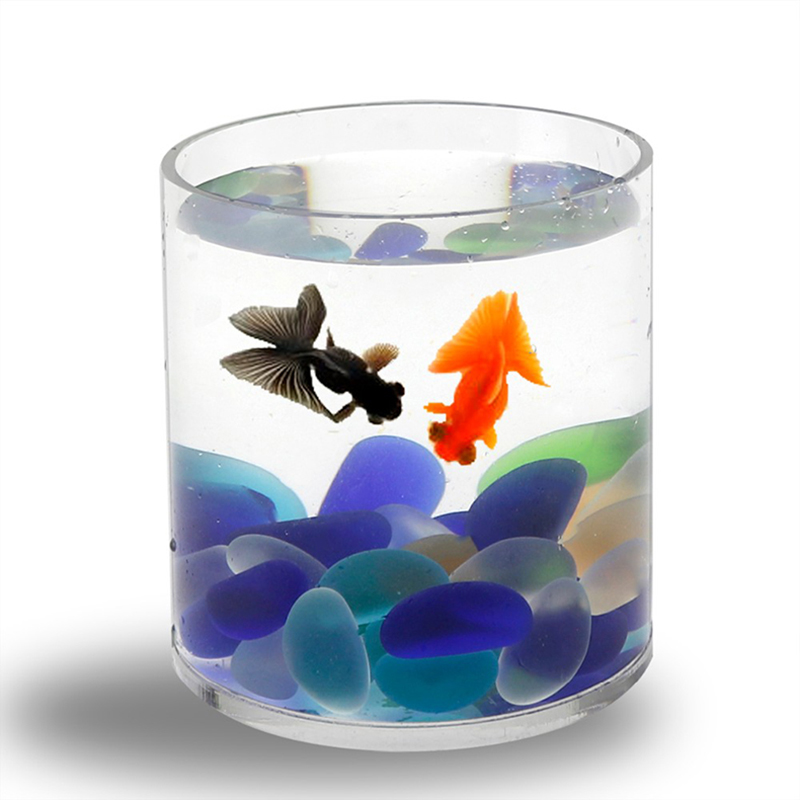 Chinese acrylic factory customizes cylindrical fish tanks