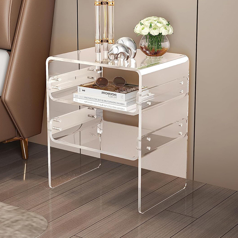 acrylic bedside table