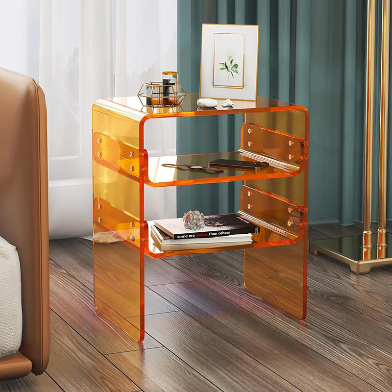 acrylic bedside table