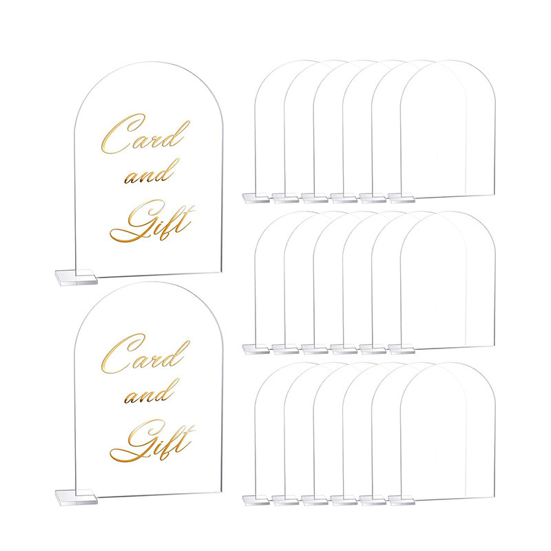 The acrylic wedding signboards are detachable and easy to assemble for transportation