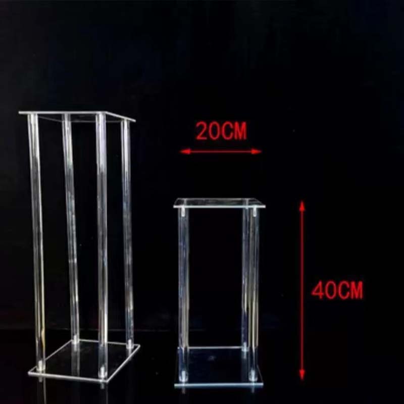 acrylic square column flower stand acrylic square column flower stand