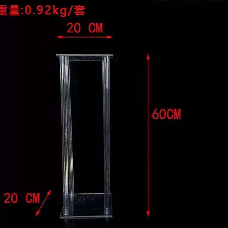 acrylic square column flower stand acrylic square column flower stand