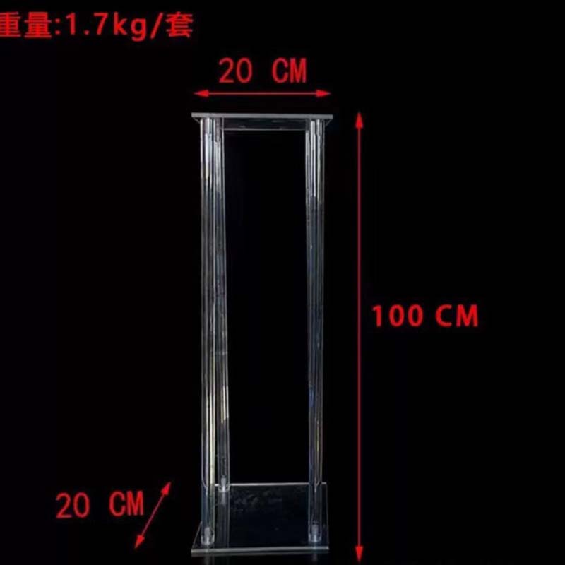 acrylic square column flower stand acrylic square column flower stand